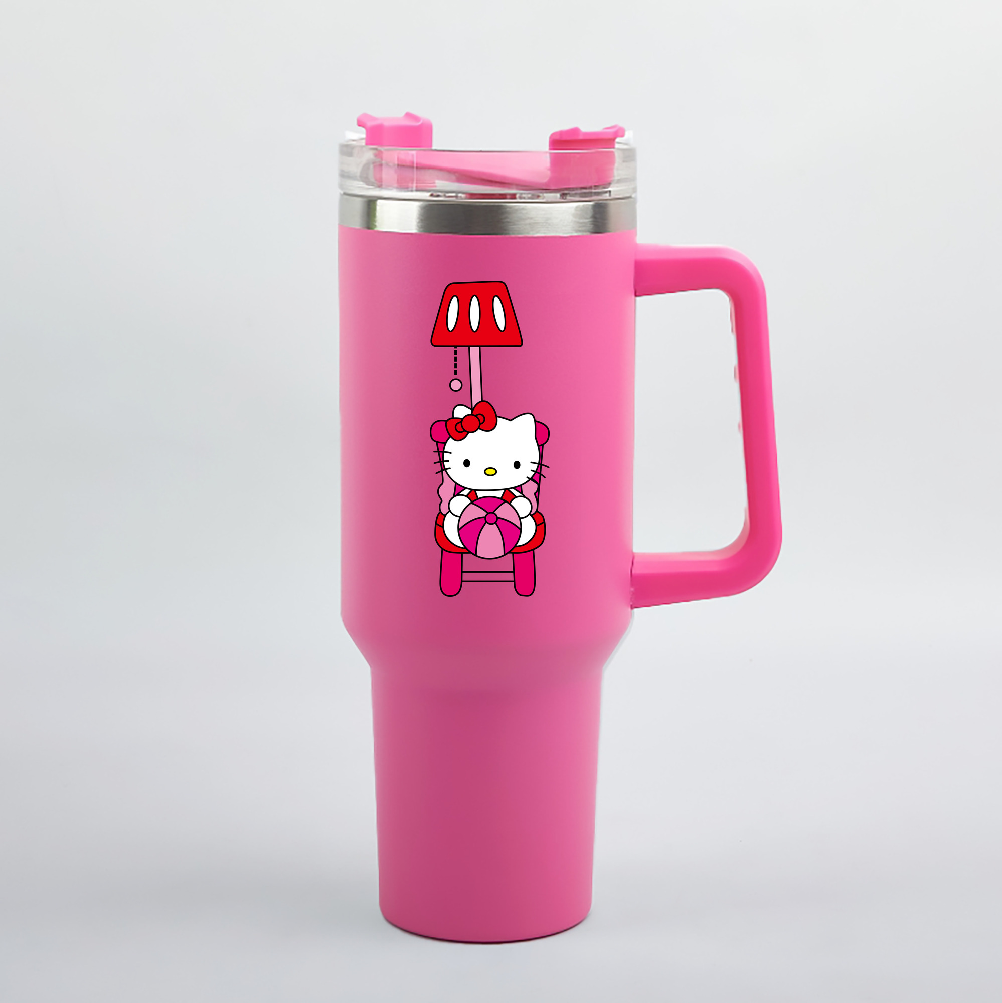 （画像用） Hello Kitty ハローキティ 1200mL車用タンブラー（カラープリント）
